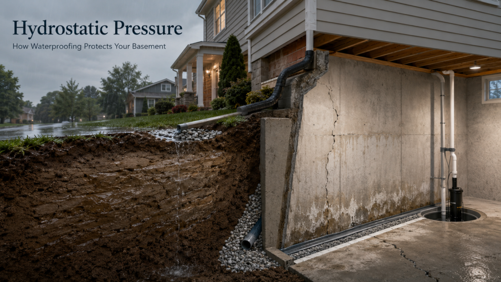 How to Stop NJ Basement Damage from Hydrostatic Pressure