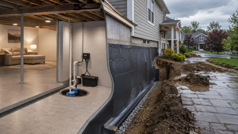 Interior vs Exterior Basement Waterproofing NJ