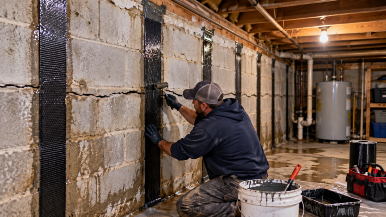 Bowing Basement Wall Repair Cost in NJ: How Much? United Waterproofing